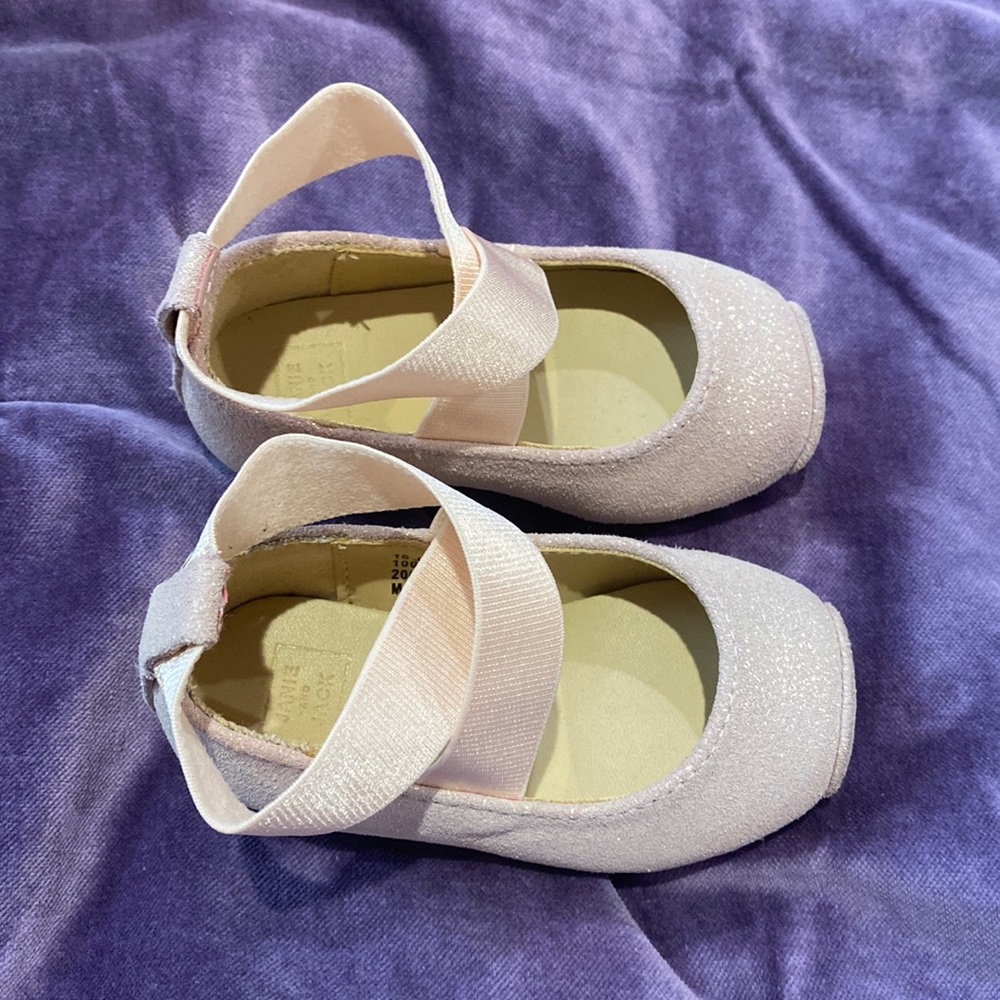JANIE AND JACK SHIMMER BALLET FLAT size 4. Only worn once